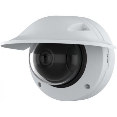 AXIS Q3626-VE - Network surveillance camera - dome - outdoor - vandal / weatherproof - colour (Day&Night) - 4 MP - 2688 x 1512 - M25 mount - vari-focal - audio - wired - GbE - MJPEG, H.264, AVC, HEVC, H.265, MPEG-4 Part 10, MPEG-H Part 2 - DC 10 - 28 V / PoE Plus Class 4 - TAA Compliant - 4