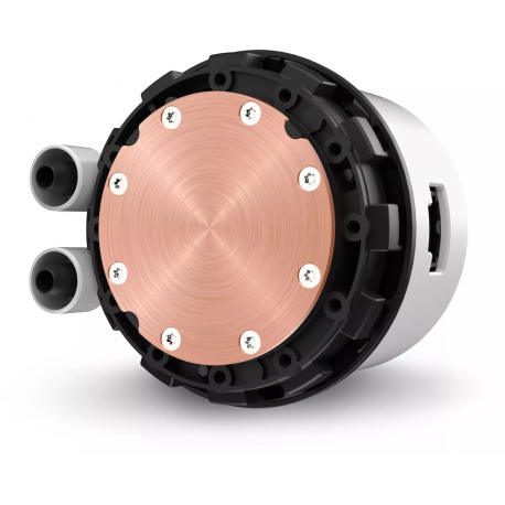 NZXT Kraken 280 RGB - Processor liquid cooling system - (for: AM4, TR4, sTRX4, LGA1200, LGA1700, AM5, LGA115x Socket) - copper - 140 mm - matt white - 9