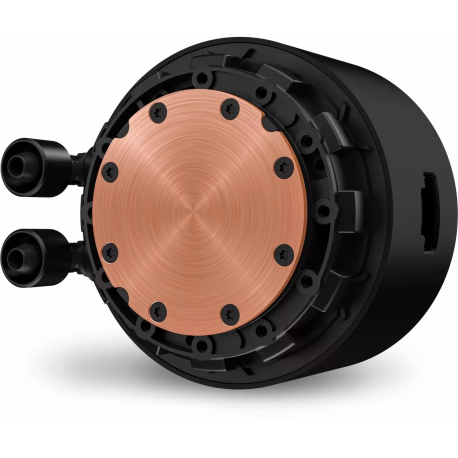 NZXT Kraken Elite 280 - Processor liquid cooling system - with LCD display - (for: AM4, LGA1200, LGA1700, AM5, LGA115x Socket) - copper - 140 mm - matte black - 6