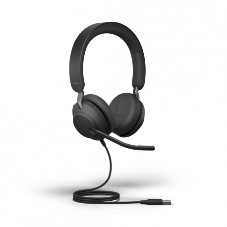 Jabra Evolve2 40 SE UC Stereo - Headset - on-ear - wired - USB-C - noise isolating - Optimised for UC - 0