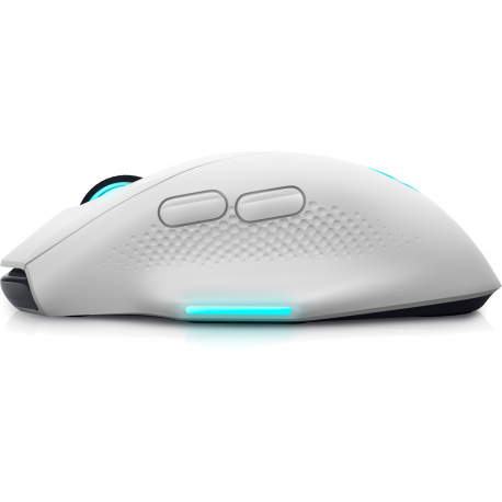 Alienware AW620M - Mouse - right-handed - optical - 7 buttons - wireless, wired - USB, 2.4 GHz - lunar light - 2