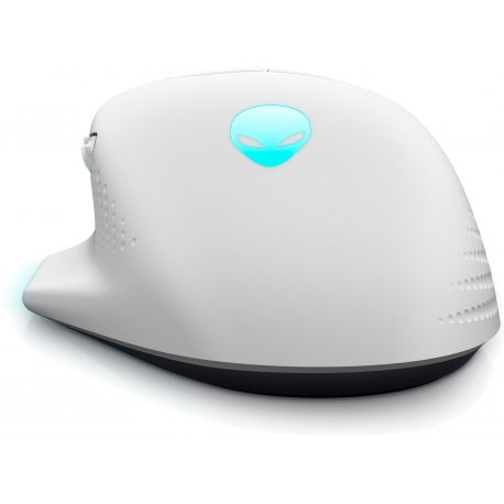 Alienware AW620M - Mouse - right-handed - optical - 7 buttons - wireless, wired - USB, 2.4 GHz - lunar light - 5