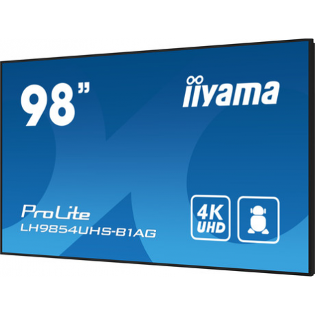 Iiyama LH9854UHS-B1AG - 98" Diagonal Class LH54 Series LED-backlit LCD display - interactive digital signage - with built-in SoC media player - 4K UHD (2160p) 3840 x 2160 - 2