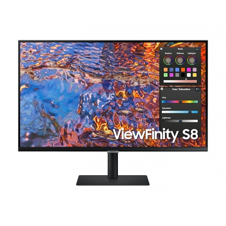 Samsung ViewFinity S8 S32B800PXP - S80PB Series - LED monitor - 32" - 3840 x 2160 4K @ 60 Hz - IPS - 350 cd / m² - 1000:1 - DisplayHDR 600 - 5 ms - HDMI, DisplayPort, USB-C - black - 0