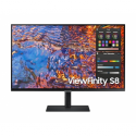 Samsung ViewFinity S8 S32B800PXP - S80PB Series - LED monitor - 32" - 3840 x 2160 4K @ 60 Hz - IPS - 350 cd / m² - 1000:1 - DisplayHDR 600 - 5 ms - HDMI, DisplayPort, USB-C - black