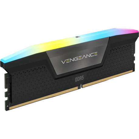 CORSAIR Vengeance RGB - DDR5 - kit - 64 GB: 2 x 32 GB - DIMM 288-pin - 6400 MT / s / PC5-51200 - CL32 - 1.4 V - black - 1