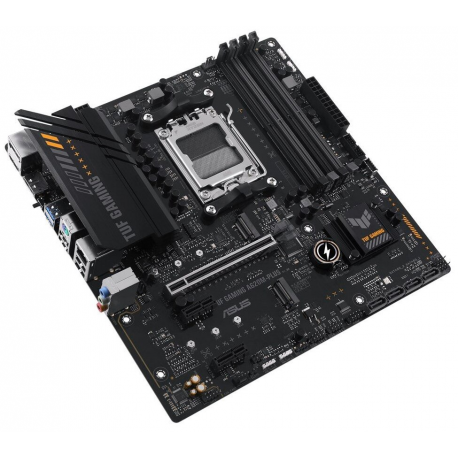 ASUS TUF GAMING A620M-PLUS - Motherboard - micro ATX - Socket AM5 - AMD A620 Chipset - USB 3.1 Gen 1, USB-C 3.2 Gen 1 - 2.5 Gigabit LAN - onboard graphics (CPU required) - HD Audio (8-channel) - 3