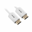 Sharkoon - HDMI cable with Ethernet - HDMI male to HDMI male - 2 m - shielded - white - 4K support
