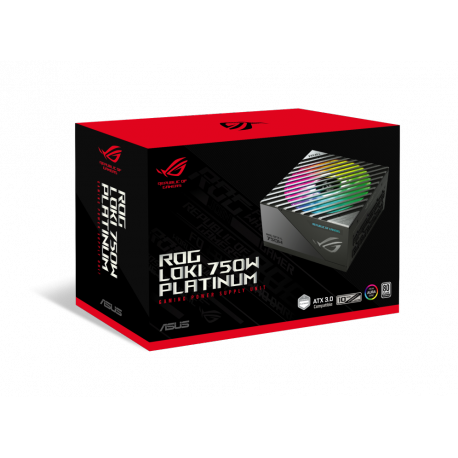 ASUS ROG Loki SFX-L Platinum - Power supply (internal) - ATX 3.0 / SFX-L - 80 PLUS Platinum - AC 100-240 V - 750 Watt - 20