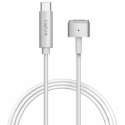 LogiLink - USB cable - USB-C (M) to MagSafe 2 (M) - 1.8 m - silver - for Apple MacBook Air (Early 2014, Early 2015, Mid 2012, Mid 2013, Mid 2014); MacBook Pro (Early 2013, Early 2015, Late 2012, Late 2013, Mid 2014, Mid 2015)