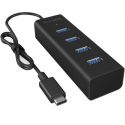 ICY BOX IB-Hub1409-C3 - Hub - 4 x SuperSpeed USB 3.0 - desktop