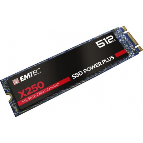 EMTEC SSD Power Plus X250 - SSD - 512 GB - internal - M.2 2280 - SATA 6Gb / s - 2
