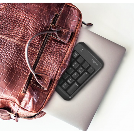 LogiLink - Keypad - wireless - Bluetooth 5.1 - black - 6