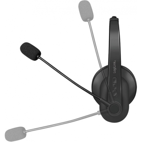 LogiLink - Headset - on-ear - Bluetooth - wireless - black - 2
