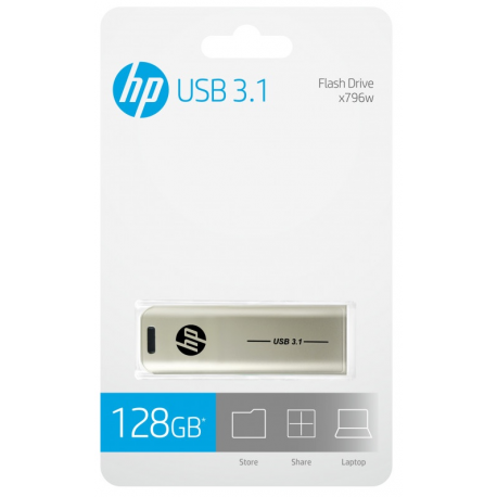 HP x796w - USB flash drive - 128 GB - USB 3.1 Gen 1 - 3
