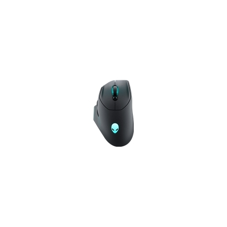 Alienware AW620M - Mouse - right-handed - optical - 7 buttons - wireless, wired - USB, 2.4 GHz - Dark Side of the Moon - retail - box - 0