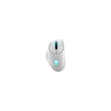 Alienware AW620M - Mouse - right-handed - optical - 7 buttons - wireless, wired - USB, 2.4 GHz - lunar light - retail - box - 0