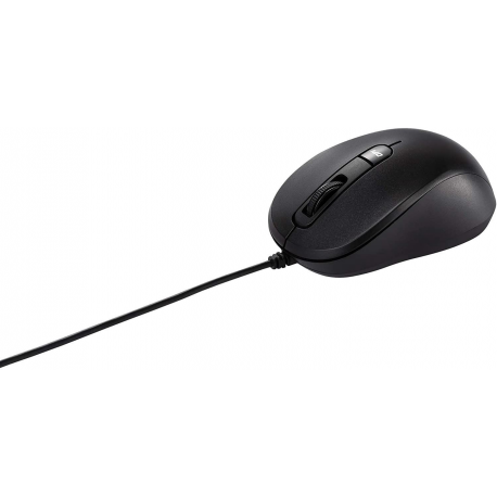 ASUS MU101C Blue Ray Silent - Mouse - right and left-handed - optical - 3 buttons - wired - USB - black - 1