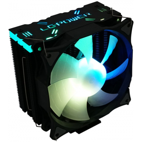 LC Power LC-CC-120-ARGB-PRO - Processor cooler - (for: LGA775, LGA1156, AM2, AM2+, LGA1366, AM3, LGA1155, AM3+, LGA2011, FM1, FM2, LGA1150, LGA2011-3, LGA1151, AM4, LGA2066) - aluminium and copper - 120 mm - black - 2