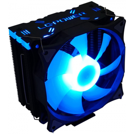 LC Power LC-CC-120-ARGB-PRO - Processor cooler - (for: LGA775, LGA1156, AM2, AM2+, LGA1366, AM3, LGA1155, AM3+, LGA2011, FM1, FM2, LGA1150, LGA2011-3, LGA1151, AM4, LGA2066) - aluminium and copper - 120 mm - black - 5