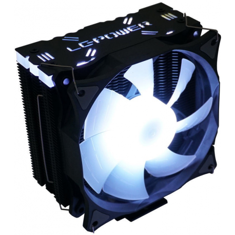 LC Power LC-CC-120-ARGB-PRO - Processor cooler - (for: LGA775, LGA1156, AM2, AM2+, LGA1366, AM3, LGA1155, AM3+, LGA2011, FM1, FM2, LGA1150, LGA2011-3, LGA1151, AM4, LGA2066) - aluminium and copper - 120 mm - black - 6