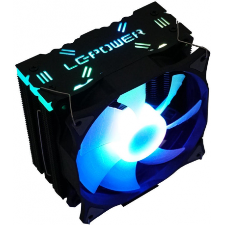 LC Power LC-CC-120-ARGB-PRO - Processor cooler - (for: LGA775, LGA1156, AM2, AM2+, LGA1366, AM3, LGA1155, AM3+, LGA2011, FM1, FM2, LGA1150, LGA2011-3, LGA1151, AM4, LGA2066) - aluminium and copper - 120 mm - black - 8