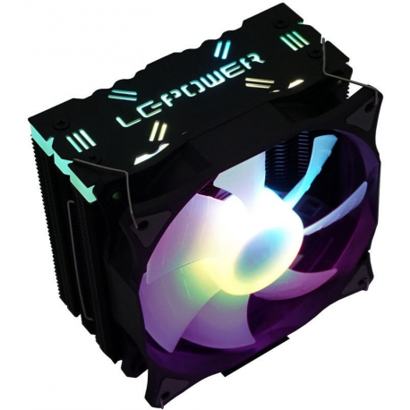 LC Power LC-CC-120-ARGB-PRO - Processor cooler - (for: LGA775, LGA1156, AM2, AM2+, LGA1366, AM3, LGA1155, AM3+, LGA2011, FM1, FM2, LGA1150, LGA2011-3, LGA1151, AM4, LGA2066) - aluminium and copper - 120 mm - black - 10