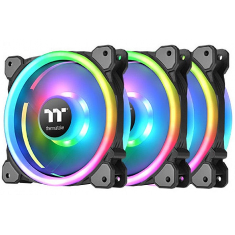 Thermaltake Riing Trio 12 LED RGB Radiator Fan TT Premium Edition - Case fan - 120 mm (pack of 3) - 6