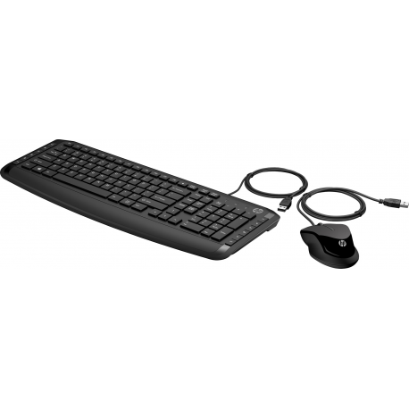 HP Pavilion 200 - Keyboard and mouse set - USB - black - for OMEN by HP Laptop 16; Victus by HP Laptop 16; Laptop 14, 15, 17; Pavilion Plus Laptop 14 - 1