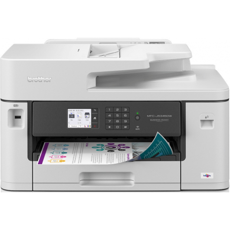 Brother MFC-J5345DW - Multifunction printer - colour - ink-jet - A3/Ledger (media) - up to 25 ppm (copying) - up to 28 ppm (printing) - 250 sheets - 14.4 Kbps - USB 2.0, LAN, Wi-Fi(n) - 0