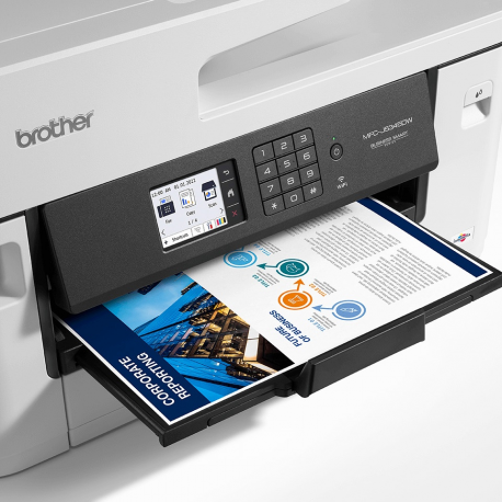 Brother MFC-J5345DW - Multifunction printer - colour - ink-jet - A3/Ledger (media) - up to 25 ppm (copying) - up to 28 ppm (printing) - 250 sheets - 14.4 Kbps - USB 2.0, LAN, Wi-Fi(n) - 3