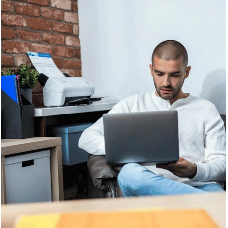 Brother ADS-4100 - Document scanner - Dual CIS - Duplex - A4 - 600 dpi x 600 dpi - up to 35 ppm (mono) / up to 35 ppm (colour) - ADF (60 sheets) - up to 5250 scans per day - USB 3.0, USB 2.0 (Host) - 5