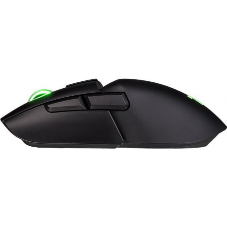 Thermaltake Argent M5 - Mouse - right and left-handed - optical - 8 buttons - wireless - 2.4 GHz, Bluetooth 5.0 - black - 2