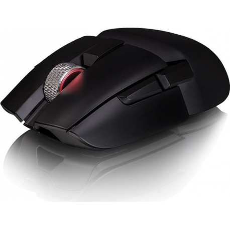 Thermaltake Argent M5 - Mouse - right and left-handed - optical - 8 buttons - wireless - 2.4 GHz, Bluetooth 5.0 - black - 3