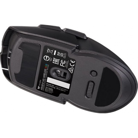 Thermaltake Argent M5 - Mouse - right and left-handed - optical - 8 buttons - wireless - 2.4 GHz, Bluetooth 5.0 - black - 4