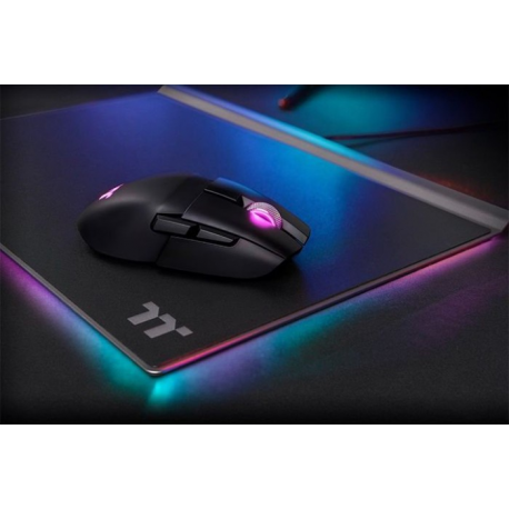 Thermaltake Argent M5 - Mouse - right and left-handed - optical - 8 buttons - wireless - 2.4 GHz, Bluetooth 5.0 - black - 5