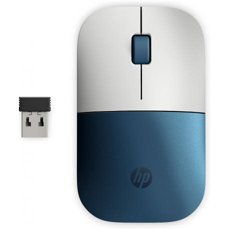 HP Z3700 - Mouse - wireless - 2.4 GHz - USB wireless receiver - forest teal - for HP 21, 22, 24, 27; Pavilion 24, 27, 32, TP01 - 1