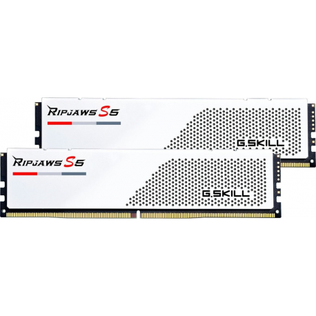 G.Skill Ripjaws S5 - DDR5 - kit - 64 GB: 2 x 32 GB - DIMM 288-pin - 5600 MHz  /  PC5-44800 - CL36 - 1.25 V - unbuffered - non-ECC - matt white - 0