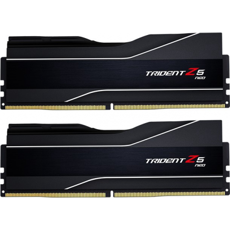 G.Skill Trident Z5 Neo - DDR5 - kit - 64 GB: 2 x 32 GB - DIMM 288-pin - 6000 MHz / PC5-48000 - CL32 - 1.4 V - unbuffered - non-ECC - matte black, brushed aluminium black - 0