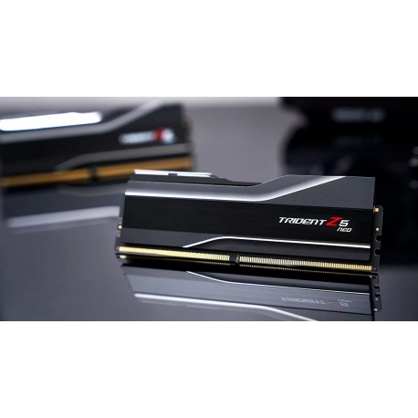 G.Skill Trident Z5 Neo - DDR5 - kit - 64 GB: 2 x 32 GB - DIMM 288-pin - 6000 MHz / PC5-48000 - CL32 - 1.4 V - unbuffered - non-ECC - matte black, brushed aluminium black - 4