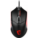 MSI Clutch GM08 - Mouse - right and left-handed - optical - 6 buttons - wired - USB - black