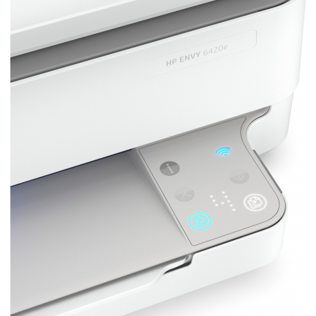 HP Envy 6420e All-in-One - Multifunction printer - colour - ink-jet - 216 x 297 mm (original) - A4 / Letter (media) - up to 8 ppm (copying) - up to 10 ppm (printing) - 100 sheets - 14.4 Kbps - USB 2.0, Wi-Fi(ac) - HP Instant Ink eligible - 5