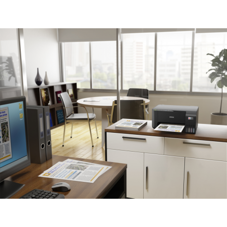 Epson EcoTank ET-2815 - Multifunction printer - colour - ink-jet - refillable - A4 (media) - up to 10 ppm (printing) - 100 sheets - USB, Wi-Fi - black - 12