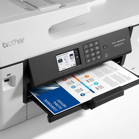 Brother MFC-J6540DWE - Multifunction printer - colour - ink-jet - A3/Ledger (media) - up to 25 ppm (copying) - up to 28 ppm (printing) - 250 sheets - 33.6 Kbps - USB 2.0, LAN, Wi-Fi(n) - with 4 months EcoPro subscription - 3