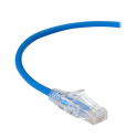 Black Box Slim-Net - Patch cable - RJ-45 (M) to RJ-45 (M) - 91.4 cm - UTP - CAT 6 - booted, molded, stranded - blue