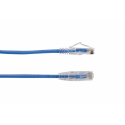 Black Box Slim-Net 28 AWG - Patch cable - RJ-45 (M) to RJ-45 (M) - 3 m - UTP - CAT 6 - booted, molded, stranded - blue