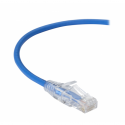 Black Box Slim-Net - Patch cable - RJ-45 (M) to RJ-45 (M) - 6.09 m - UTP - CAT 6 - booted, molded, stranded - blue