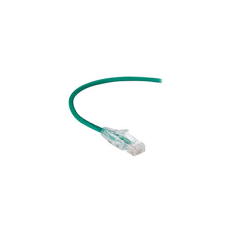 Black Box Slim-Net - Patch cable - RJ-45 (M) to RJ-45 (M) - 30.5 cm - UTP - CAT 6 - booted, molded, stranded - green - 0