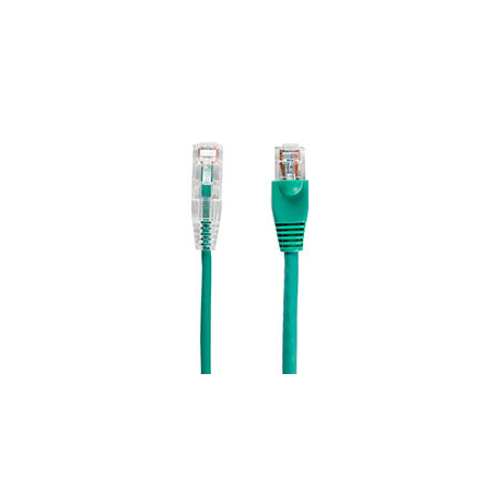 Black Box Slim-Net - Patch cable - RJ-45 (M) to RJ-45 (M) - 30.5 cm - UTP - CAT 6 - booted, molded, stranded - green - 1