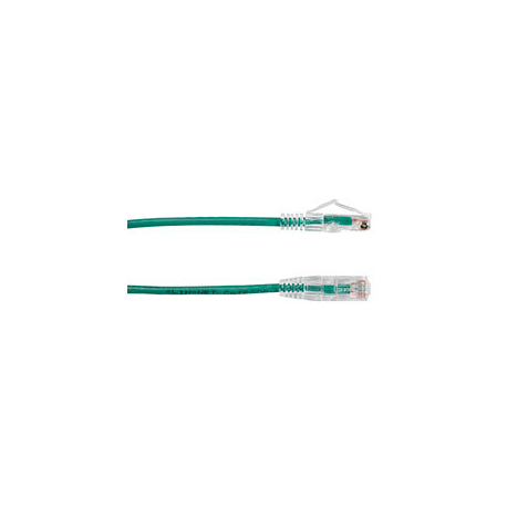 Black Box Slim-Net - Patch cable - RJ-45 (M) to RJ-45 (M) - 30.5 cm - UTP - CAT 6 - booted, molded, stranded - green - 2